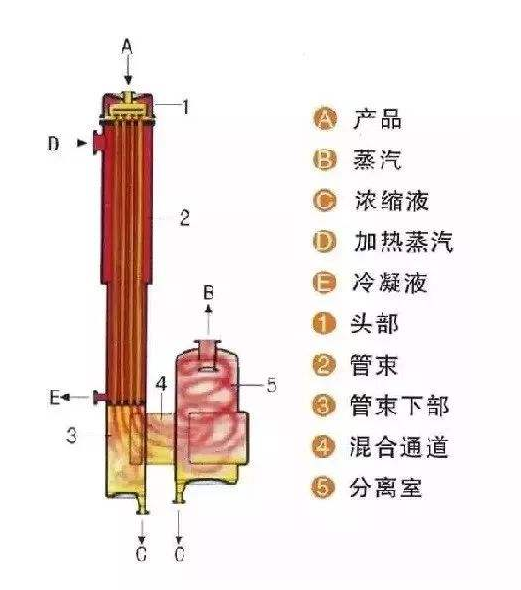 刮板薄膜蒸发器结构图